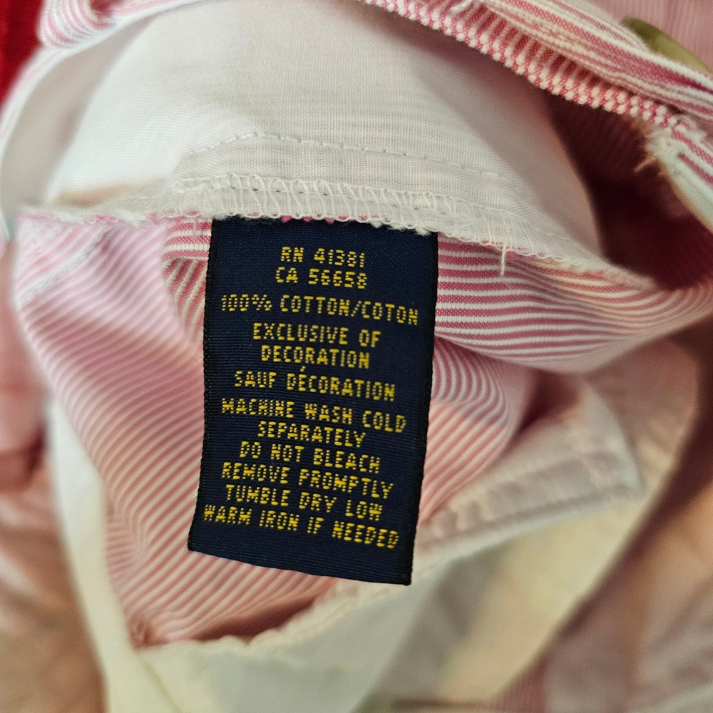 NWOT Polo Ralph Lauren pink and White Striped Shorts Womens 12 - Picture 13 of 13